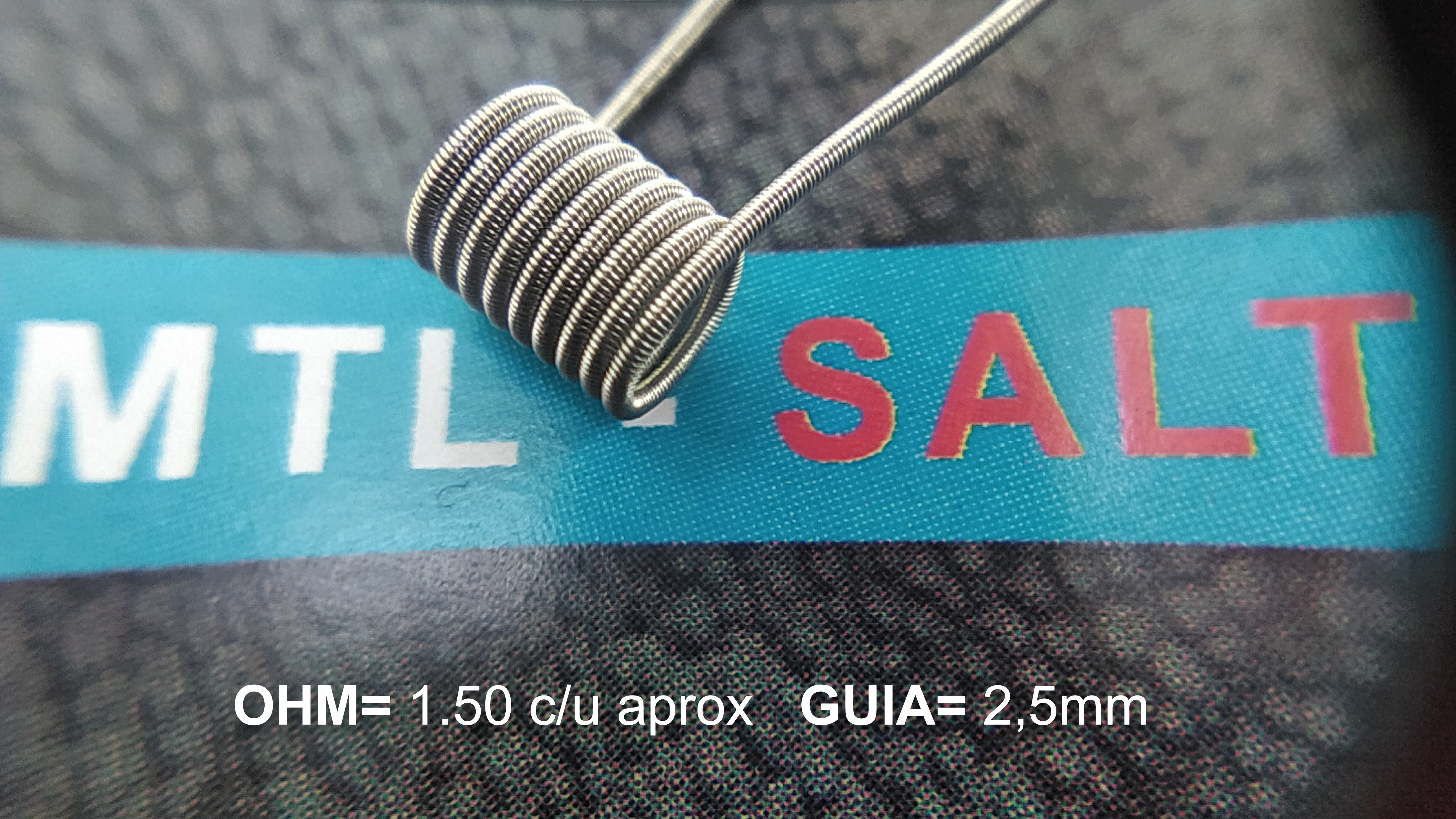MTL SALT 1,5Ω c/u N80 2,5mm X3 - Imagen 2