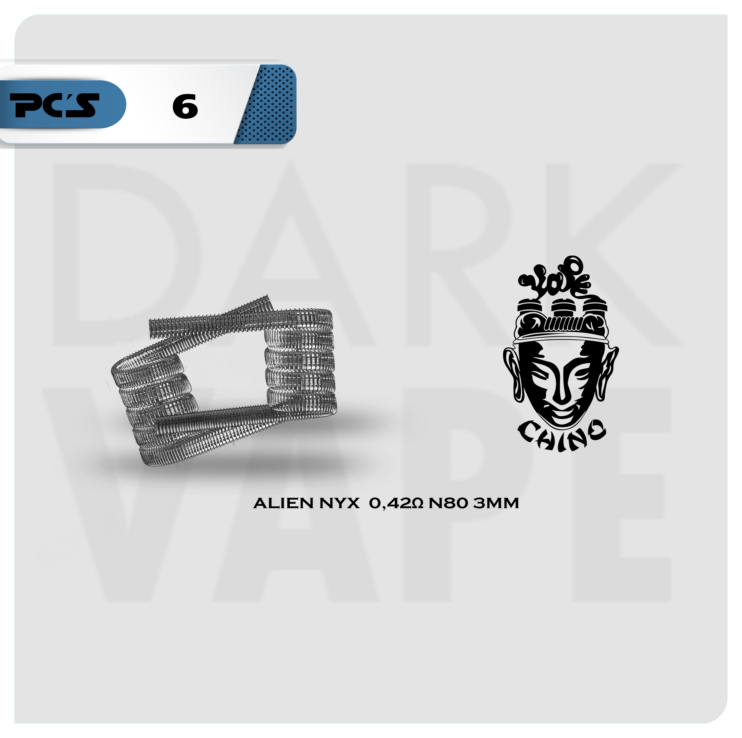 ALIEN NYX 0,42Ω c/u N80 3mm x6