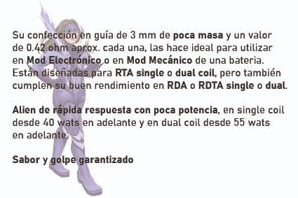 ALIEN NYX 0,42Ω c/u N80 3mm x6 - Imagen 2