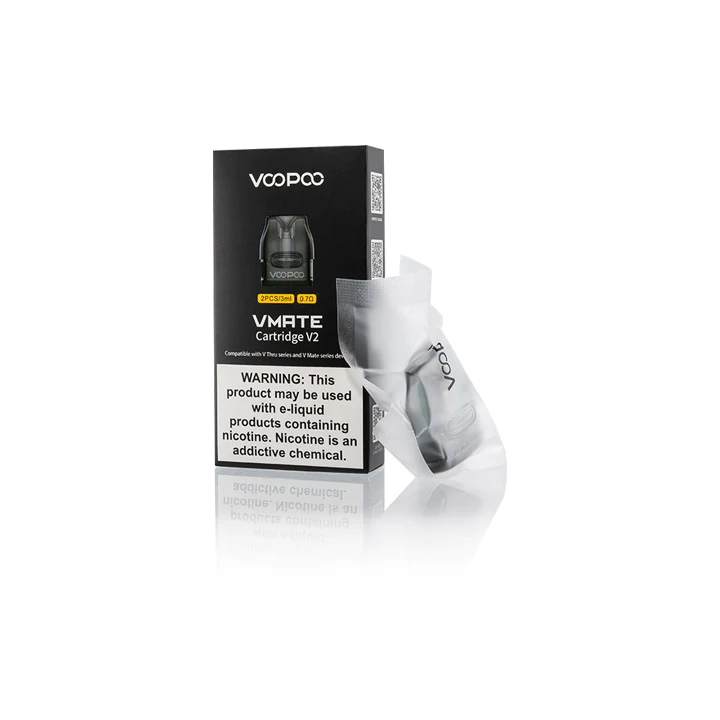 REPUESTO - Pod´s - Voopoo - VMATE Replacement pod Cartridge V2 - coil 0.7ohm - 3ml 2Pcs. - (Pack x 2) - Imagen 2