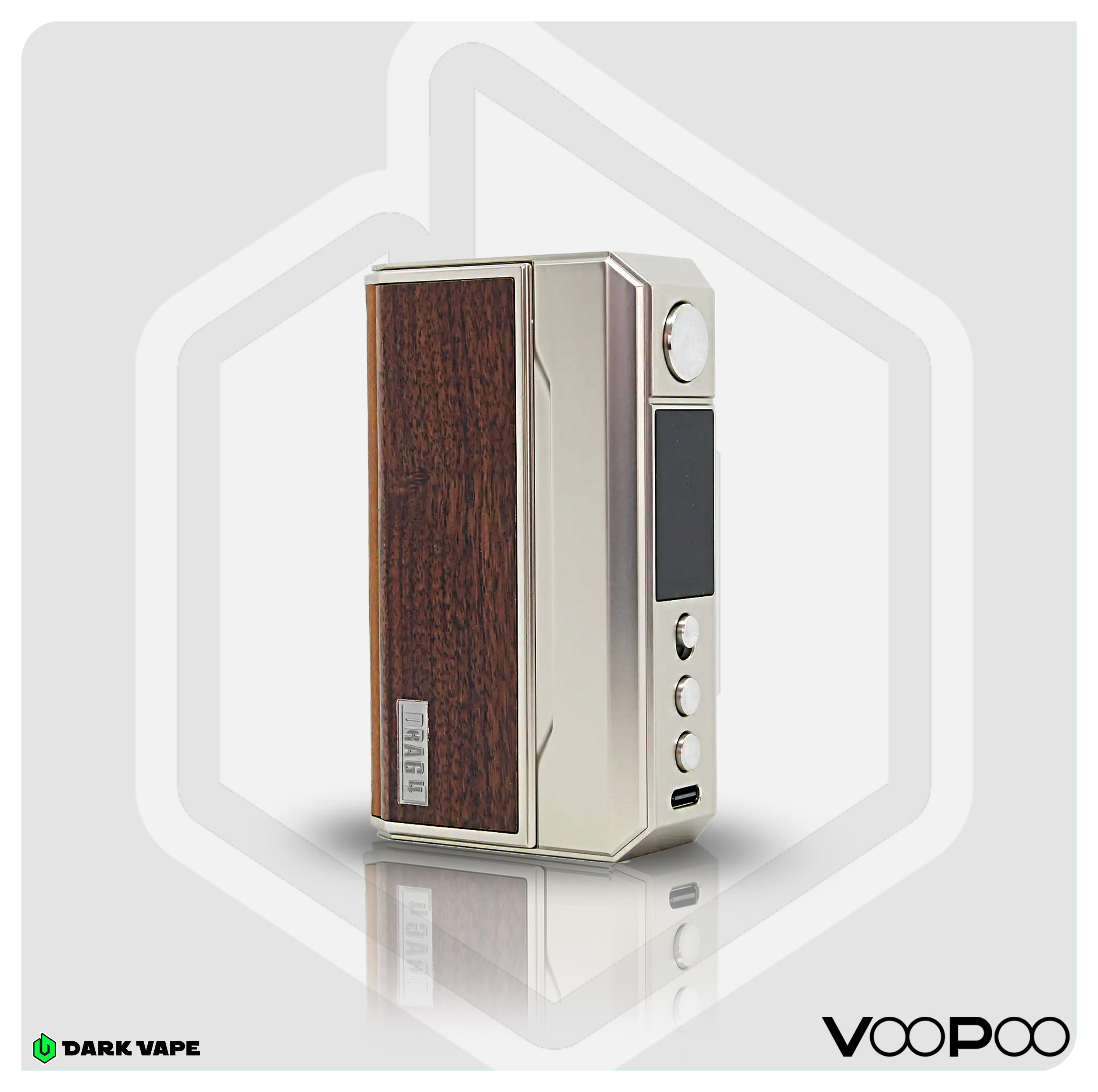 Drag 4 Box Mod Avanzado - PALE + GOLD WALNUT - Imagen 10