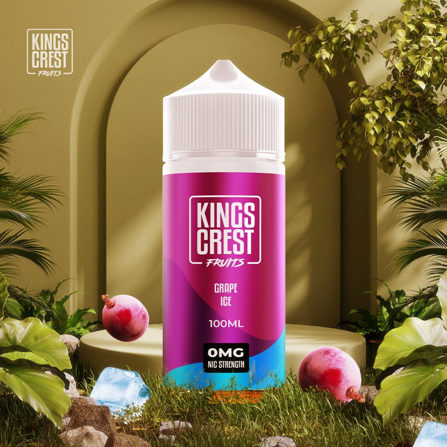 King's Crest Fruits - Grape Ice - 120ml - 3mg - Imagen 2