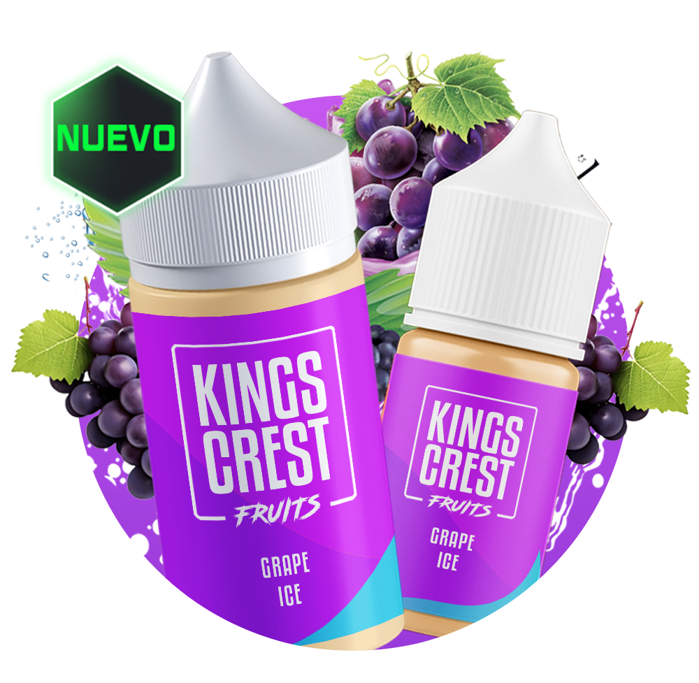 King´s Crest Fruits Sal Nic - Grape ice