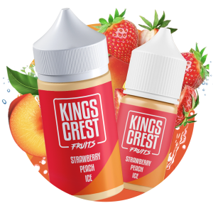 King's Crest Fruits - Strawberry Peach Ice - 120ml - 3mg