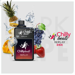 Descartable ChillyBeats REPLAY 36K - REPLAY 36K - Mango Strawb Ice + Banana Grape Ice + Pineapple Grape ice