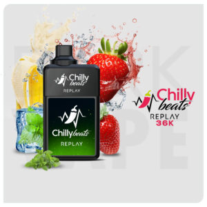 Descartable ChillyBeats REPLAY 36K - REPLAY 36K - Fresh Mint + Strawberry Banana Ice + Bubble Gum Ice