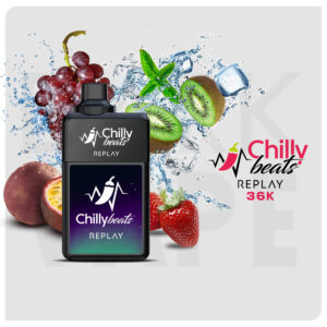 Descartable ChillyBeats REPLAY 36K - REPLAY 36K - Grape Apple Ice + Strawberry Kiwi Ice + Passion Fruit Strawberry Ice