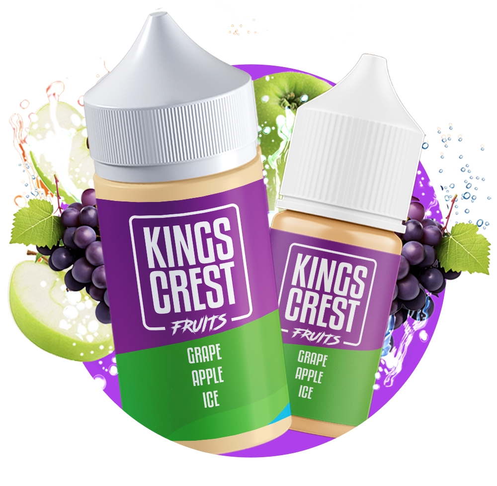 King's Crest Fruits - Grape Apple Ice - 3mg - 120ml