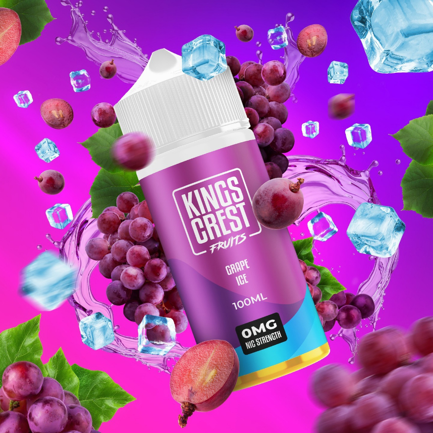 King's Crest Fruits - Grape Ice - 120ml - 3mg - Imagen 4