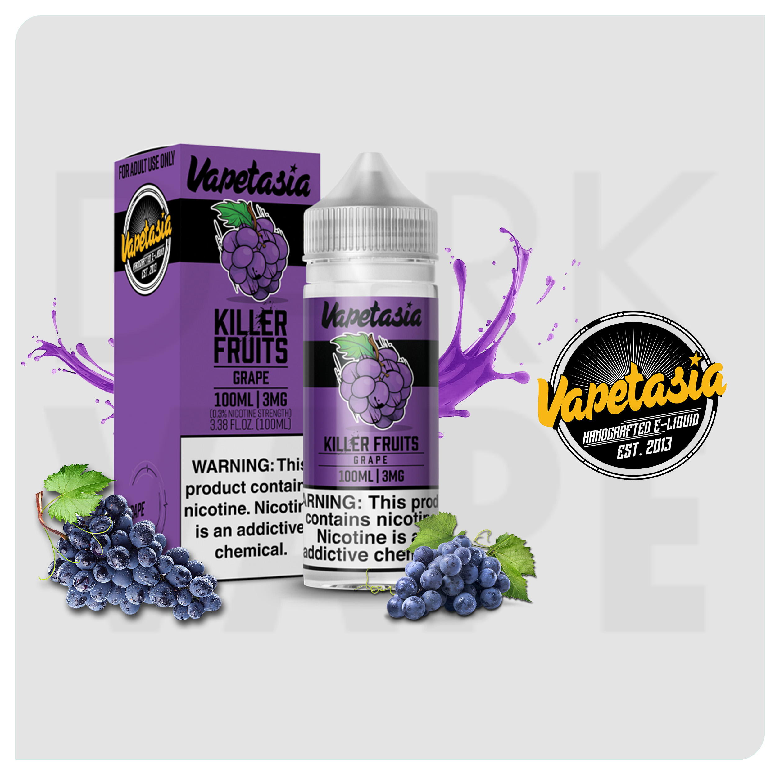 Vapetasia Killer Fruits GRAPE - 3mg - 100ml