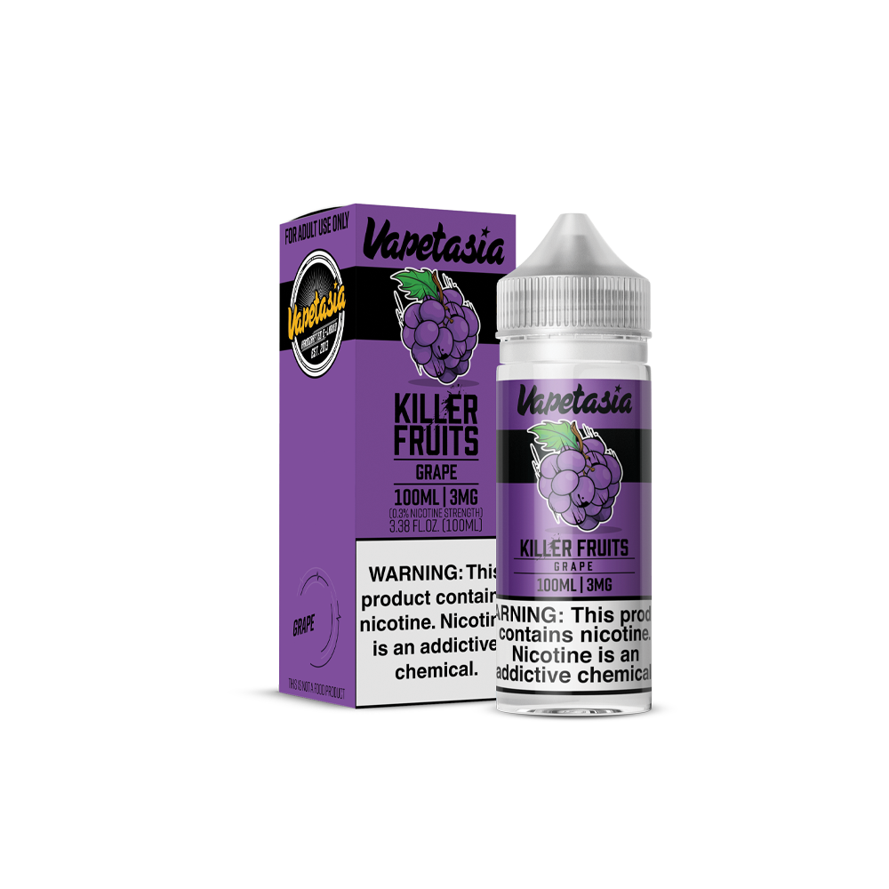 Vapetasia Killer Fruits GRAPE - 3mg - 100ml - Imagen 2