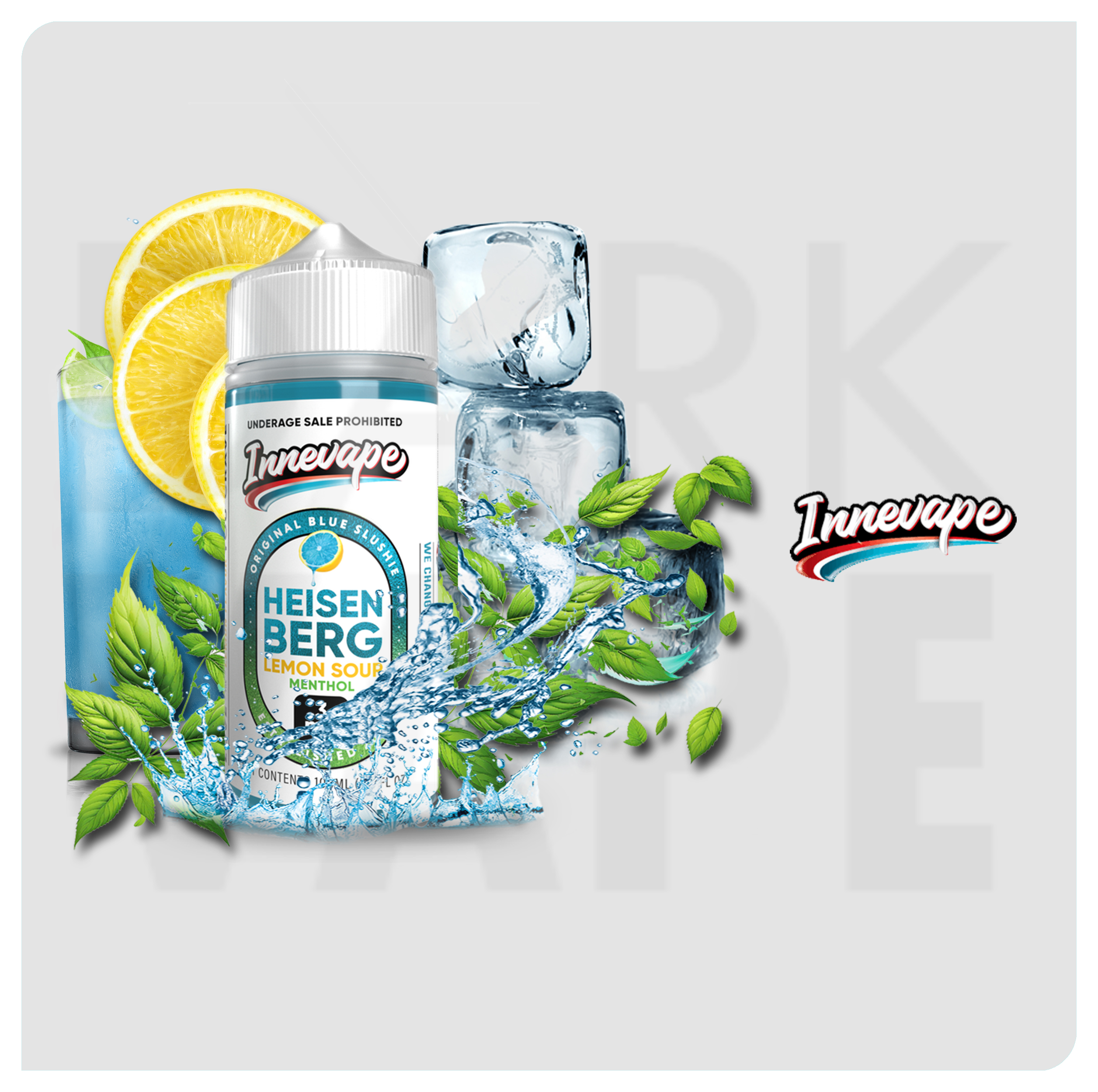 E-LIQUID - Lemon Sour Menthol - 3mg - 100ml INNEVAPE