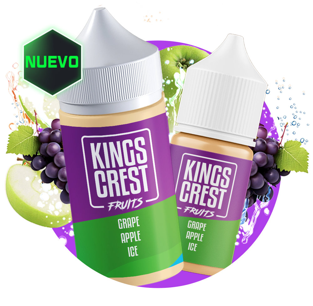 King´s Crest Fruits Sal Nic - Grape Apple Ice
