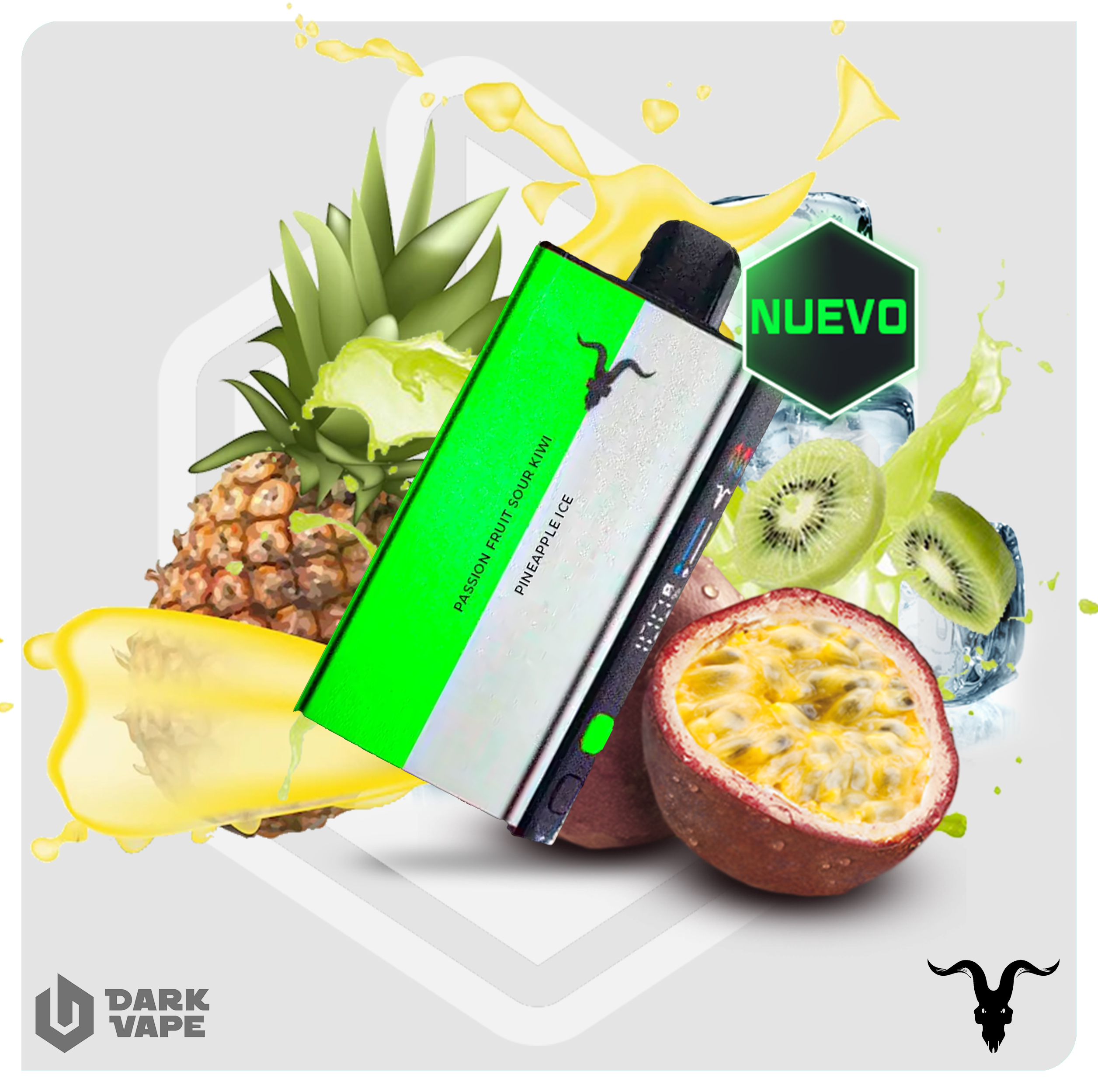 4504178048 DESECHABLE - V-MIX - IGNITE - Pineapple Ice + Passion Fruit Sour Kiwi - 5% - 40000 puff
