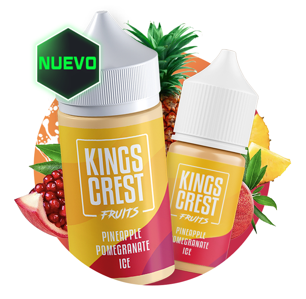 King's Crest Fruits - Pineapple Pomegranate Ice - 120ml - 3mg