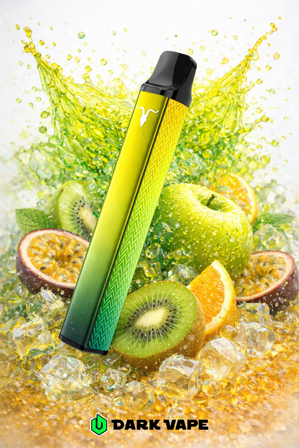 DESECHABLE - V-NANO - IGNITE - Passoin Fruit Sour Kiwi - 5% - 1000 puff - BLACK