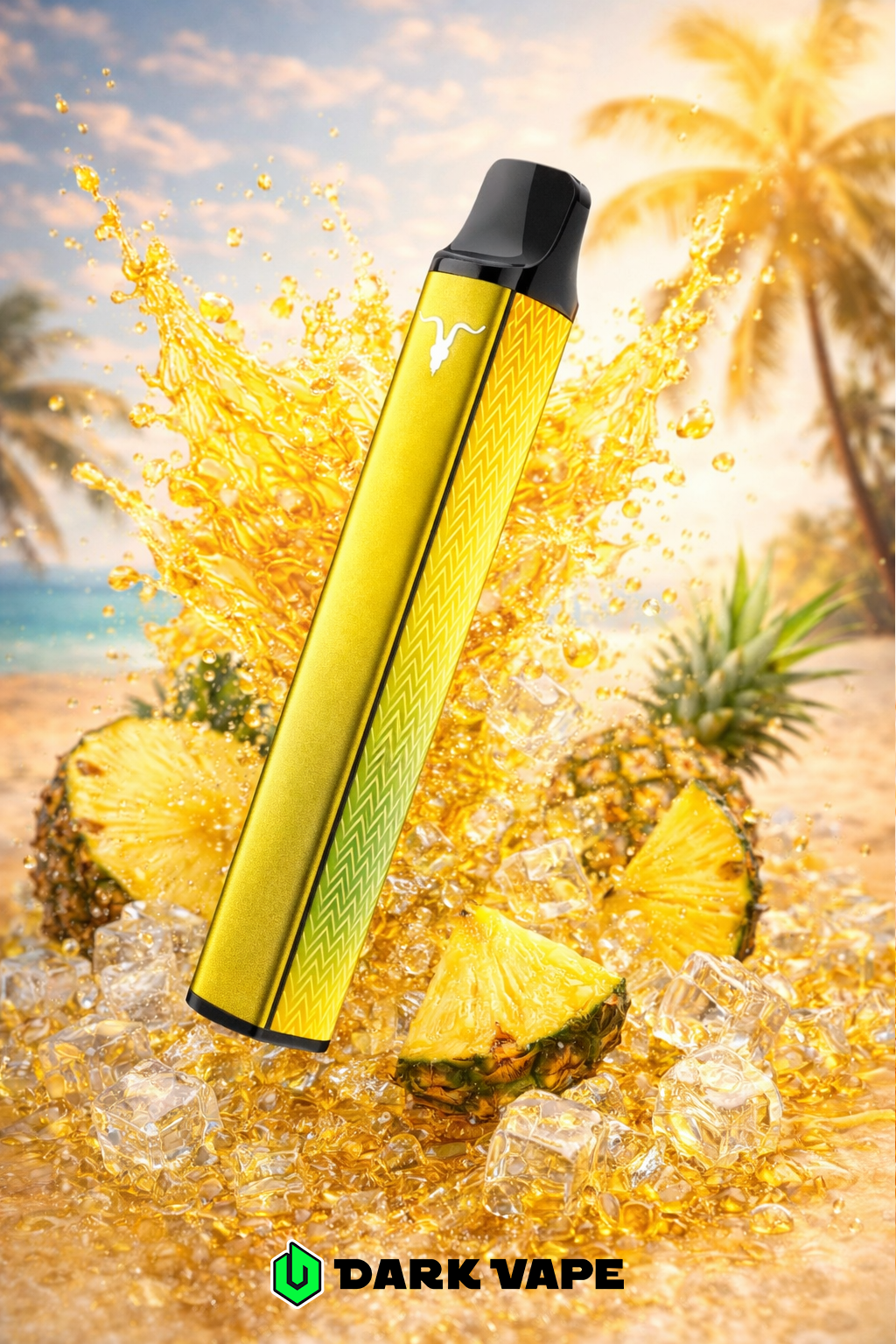 DESECHABLE - V-NANO - IGNITE - Pineapple Ice - 5% - 1000 puff - BLACK