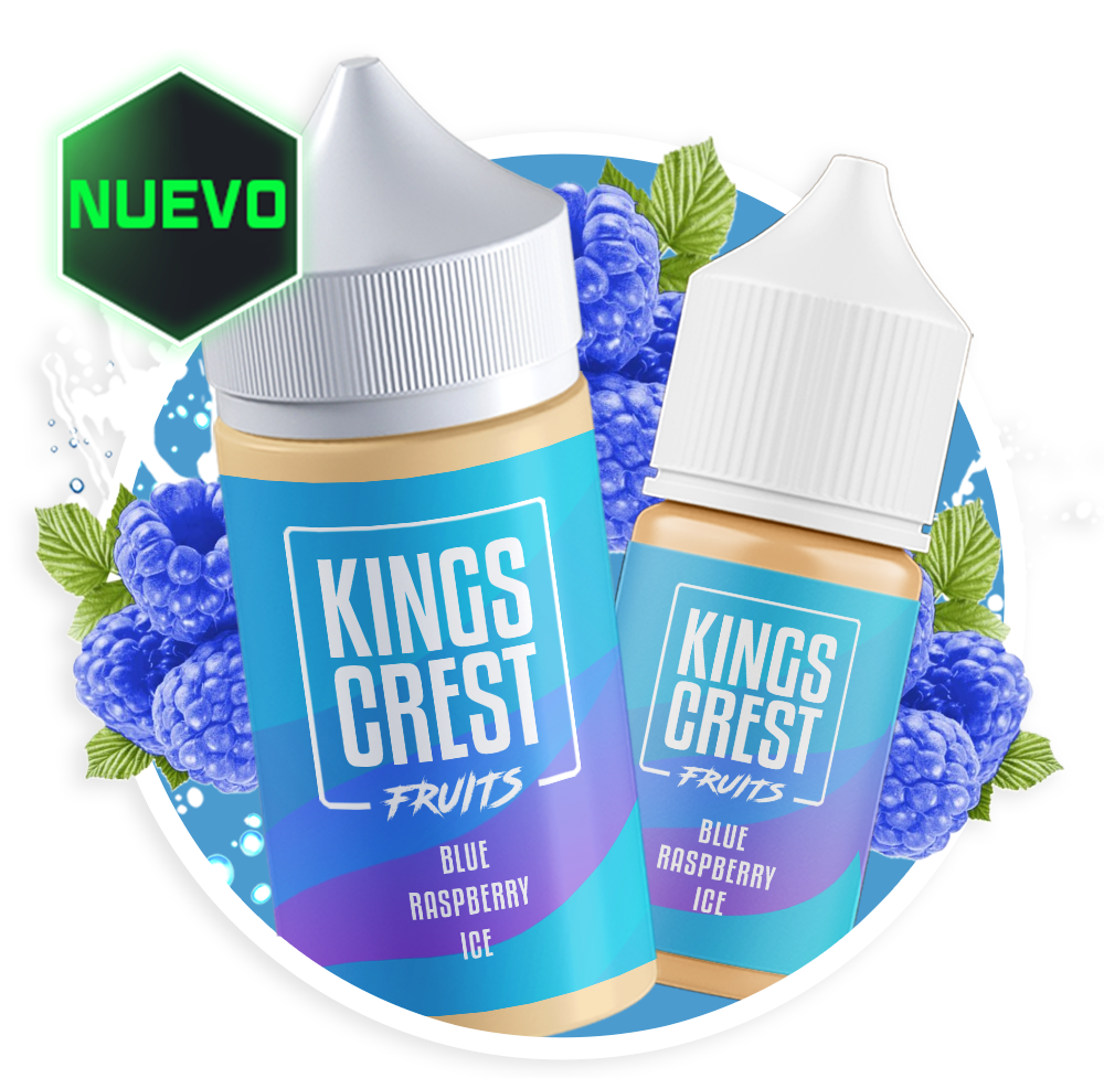 E-LIQUID - FRUITS - King's Crest - Blue Raspberry Ice - 3mg - 120ml